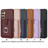 Étui Portefeuille Rabattable en Cuir PU pour Samsung A56 A16 S25 FE S24 Ultra Fundas A35 A57 Honor 400 V60 Lite 5G X9D, avec Porte-Cartes