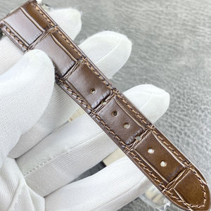 Reloj Mecánico de Lujo con Correa de Cuero y Números Arábigos Súper Luminosos, Caja de Acero Inoxidable, Resistente al Agua, con Puntero, a la Moda - Product Image 6