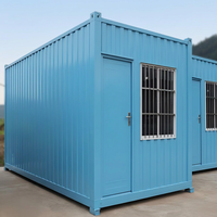 Maison conteneur modulaire pliable de 20 pieds en acier préfabriqué, cabine portable pour bureau, habitation ou camping