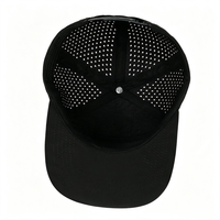 Casquette de baseball imperméable perforée avec logo personnalisé, séchage rapide, respirante, pour sports de plein air, ajustable pour la randonnée et la pêche