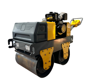 Rodillo Compactador Vibratorio Manual de Doble Tambor para Asfalto, Venta Directa de Fábrica - Product Image 2