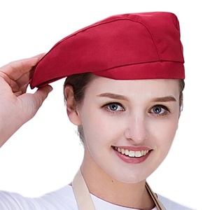 SunYue — casquette de serveur en coton noir, 1 pièce, casquette de pâtisserie pour serveur de café-Bar, Restaurant et hôtel - Product Image 1