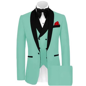 Traje de esmoquin negro <span class=keywords><strong>para</strong></span> hombre al por mayor con solapa tipo chal, ideal <span class=keywords><strong>para</strong></span> bodas, fiestas de graduación, blazer, <span class=keywords><strong>trajes</strong></span> de novio y vestidos de <span class=keywords><strong>matrimonio</strong></span>. - Product Image 5