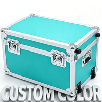 Valise de transport robuste en aluminium sur roulettes, grande capacité, taille personnalisée, nouvelle arrivée, avec mousse personnalisée pour rangement d'outils, OEM