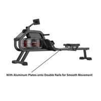 Máquina de Remo para Uso Doméstico Snode W200, Estructura Metálica Resistente, Pantalla LCD, 32 Niveles, Sistema Eléctrico, Unisex, para Ejercicio en Gimnasio