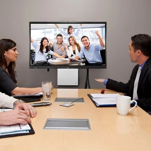 Floor Standing 65-Inch LCD <b>Interactive</b> <b>Whiteboard</b> with 20-Point Touch Foldable Design 12-Month Warranty for Education - Product Image 1