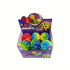 Balle Flash 9 cm, jouet anti-stress rebondissant coloré pour enfants et adultes - Product Image 2