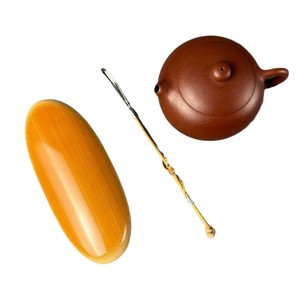 Bamboo <b>Tea</b> Spoon <b>Set</b> With Stainless Steel Tip Traditional Chinese Design Eco-Friendly Matcha Tools - Product Image 5