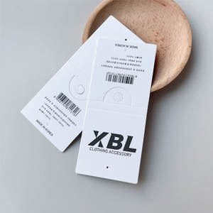 하이 퀄리티 양말 라벨 접힌 종이 포장 헤더 카드 양말 골판지 라벨 사용자 정의 양말 포장 - Product Image 3