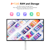 Pantalla Inteligente Portátil LCD de 24 Pulgadas con Android/Windows, Batería de Alta Capacidad, Resolución 1080P, Compatible con WiFi, para Interiores y Tiendas Minoristas