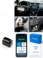 Dispositif de suivi GPS OBD, mini traceur de voiture 4G en temps réel avec carte SIM, traceur GPS OBD sans frais de plateforme