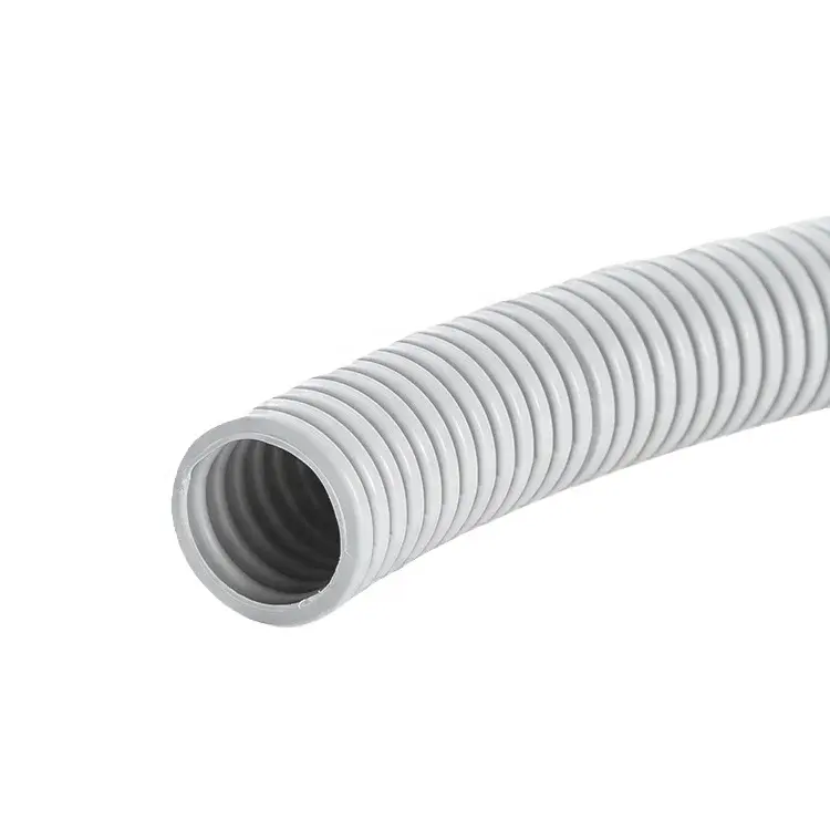 Tube en plastique de tuyau flexible électrique non métallique ENT gris certifié CSA