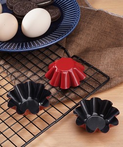 Chất Lượng Cao Hoa Hình Dạng Trứng Tart Khuôn Cấp Thực Phẩm FDA Baking Pan Tart Khuôn Hình Dạng Độc Đáo Sắt Trứng Bánh Tart Mô Hình - Product Image 1