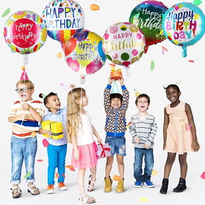 Happy Birthday Foil <b>Balloons</b> 18 Inch Helium Floating Mylar Inflatable <b>Balloons</b> Birthday Party Decorations Supplies - Product Image 3