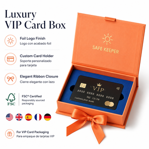 Modern Wholesale Custom VIP Card Packaging Fsc Certified Credit Card Gift <b>Box</b> With Custom Logo Print Rigid Cardboard Case - Product Image 1