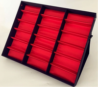Boîte de présentation de lunettes en carton recyclé personnalisée, support de rangement pour lunettes de soleil, gaufrage quadricolore pour usage en magasin