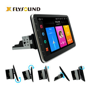 Lecteur DVD de voiture Android Flysonic universel 10 pouces 1 Din avec écran tactile, GPS intégré, Wifi, Mirror Link, navigation - Product Image 1