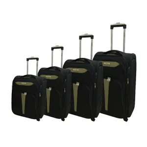 Großhandel Luxus Stoff Nylon Soft Günstige Wasserdichte Soft Trolley Reisende Gepäck Sets Koffer