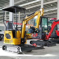 Pengiriman Gratis China EPA/Euro 5 Harga Murah Mini Excavator Crawler Kecil Penggali Baru 2ton 3ton Mini Excavator