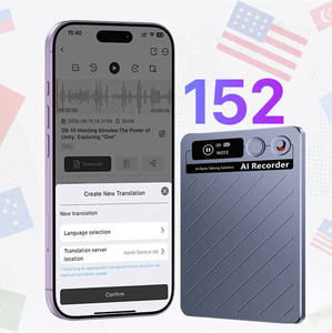 Grabadora <span class=keywords><strong>de</strong></span> Voz Digital con IA <span class=keywords><strong>de</strong></span> 64 GB, Transcripción Gratuita, Suscripción, 36 Horas, MP3 Metálico, <span class=keywords><strong>Llamadas</strong></span>, ChatGPT, Tomador <span class=keywords><strong>de</strong></span> Notas, Mapa Mental, Resumen, Batería <span class=keywords><strong>de</strong></span> Litio - Product Image 1
