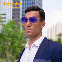 Gafas De Sol vente en gros de haute qualité unisexe classique Double pont lunettes de soleil de conduite d'aviation pour hommes