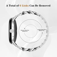 Bracelet de montre intelligent en métal réglable élégant pour femme pour Google Pixel Watch 4 45 mm 41 mm Accessoires de montre
