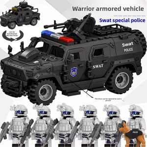 Véhicule tout-terrain blindé HM998 Missile Bear, Hummer, char, forces spéciales, modèle <span class=keywords><strong>de</strong></span> construction en blocs, <span class=keywords><strong>jouet</strong></span> - Product Image 2