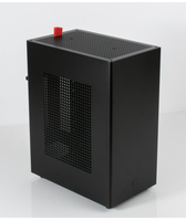 Boîtier PC fin en aluminium sur mesure CNC, boîtier d'ordinateur Mini ITX, cadre de boîtier Mini CNC, profil CNC, pièce tournée, fraiseuse CNC