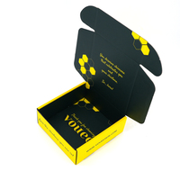 Échantillon gratuit, boîte d'expédition postale noire personnalisée avec logo, pour le commerce électronique