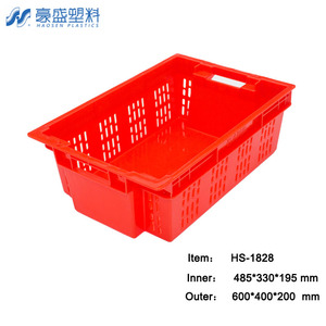 HAOSEN-Caja <span class=keywords><strong>de</strong></span> pescado HDPE <span class=keywords><strong>de</strong></span> grado alimenticio, cesta <span class=keywords><strong>de</strong></span> malla <span class=keywords><strong>de</strong></span> plástico para almacenamiento y transporte <span class=keywords><strong>de</strong></span> alimentos congelados - Product Image 2