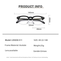 Elegantes Gafas de Lectura Ópticas de Acetato Ovaladas Personalizadas, Ligeras, Duraderas, con Montura Completa y Estuche para Gafas