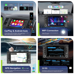 Podofo pour Volkswagen/Touareg/Transporter Ts Multivan 7 ''Android Car Radio 4 + 64G Wireless CarPlay/Android Auto GPS WIFI OEM ODM - Product Image 2