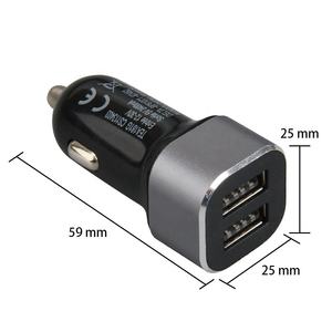 <span class=keywords><strong>Chargeur</strong></span> de téléphone double USB pour voiture 5V 2.4A 2 ports <span class=keywords><strong>Chargeur</strong></span> <span class=keywords><strong>rapide</strong></span> Adaptateur allume-cigare 12V 24V pour IPhone <span class=keywords><strong>Huawei</strong></span> Xiaomi - Product Image 4