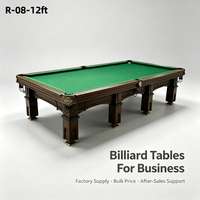 Mesa de Billar Ruso Tipo Pirámide Stellarway de 10 pies, Madera Sólida con Pizarra, para Clubes de Juego Comerciales en Rusia