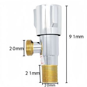 New Design Wholesale Manual Stainless Steel Body Brass Cartridge Triangle Valve Wash Bathroom <strong>Angle</strong> Valve Toilet Stop Water <strong>Taps</strong> - Product Image 4