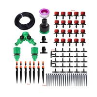 Ensemble d'irrigation goutte à goutte DIY en PVC F96 réglable pour pot de fleurs, arrosage automatique de jardin
