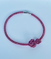 Collier ras du cou noué Rosebud Infinity avec strass en cristal Sparkly Minimalist Coquette Bow and Flower Jewelry Wristbands