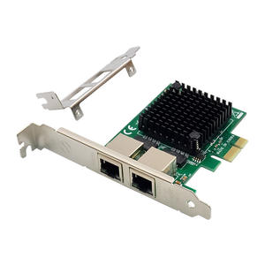 Tarjetas <span class=keywords><strong>de</strong></span> Red Gigabit <span class=keywords><strong>de</strong></span> Doble Puerto PCIe <span class=keywords><strong>X1</strong></span> 82571GB RJ45 1000M para Servidor, Escritorio, IPC, ISCSI, PXE, Activación por LAN, VLAN, AVB - Product Image 5