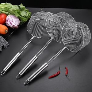 Stainless Steel Strainer Large Capacity Flat Bottom Noodle Dumpling Frying Hot Pot Use Hand Wash Only - Product Image 2