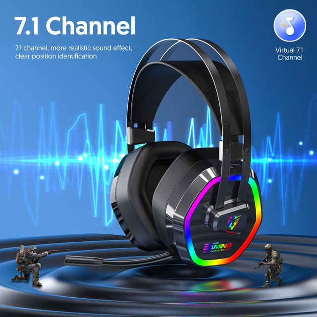 G608 Gaming Headset Cross-Border Hot Item Universal Computer Mobile Phone Type-C Interface PUBG Sound Positioning RGB DJ