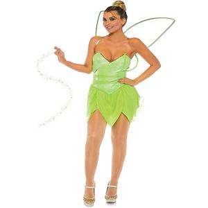Venta caliente mujeres Tinker Bell Cosplay vestido Sexy Hada con ala disfraces <span class=keywords><strong>de</strong></span> Halloween para mujer - Product Image 4