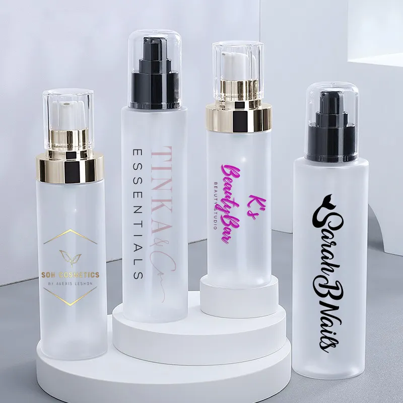 Luxury 100ml120ml150ml empty bottle PET plastic Press makeup skin care lotion cream emulsion pump bottle