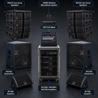 Système audio NEARSTAR Dual-10-Inch Line Array Concert Package RA210 RX218S DA1300 DA1800 DSP4080 U2000