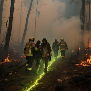 Fibra ottica di illuminazione per le operazioni di ricerca e soccorso di emergenza forestale guida per le operazioni di sicurezza dell'acqua prodotto per gli escursionisti smarriti