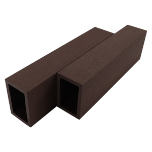 Tube en <span class=keywords><strong>bois</strong></span> composite carré creux extérieur en <span class=keywords><strong>bois</strong></span> composite étanche 70*50mm pour décoration extérieure - Product Image 2