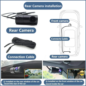 Dash Cam 3 Pollici 70 con Visione Notturna Anteriore e Posteriore, Registratore Video 24h, DVR Auto a Doppia Lente 4K, Wi-Fi, GPS, Telecamera 360° - Product Image 4