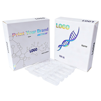 Emballage personnalisé de boîtes de peptides avec logo holographique et plateau blister pour flacons de 2 ml, 3 ml, 10 ml