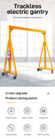 Mini grue à portique télécommandée avec palan électrique