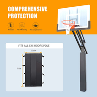 Rembourrage de poteau de basket-ball le plus vendu Rembourrage de poteau de colonne en cuir mousse souple Accepter personnalisé