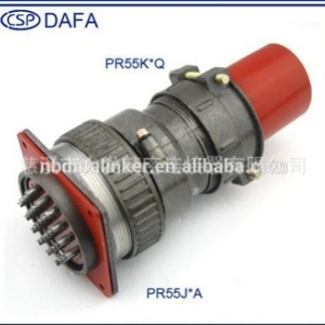 Conector de Aviación CSP PR55K Q Serie P de 16 Pines con Tapa Roja para Terminación por Soldadura - Product Image 2